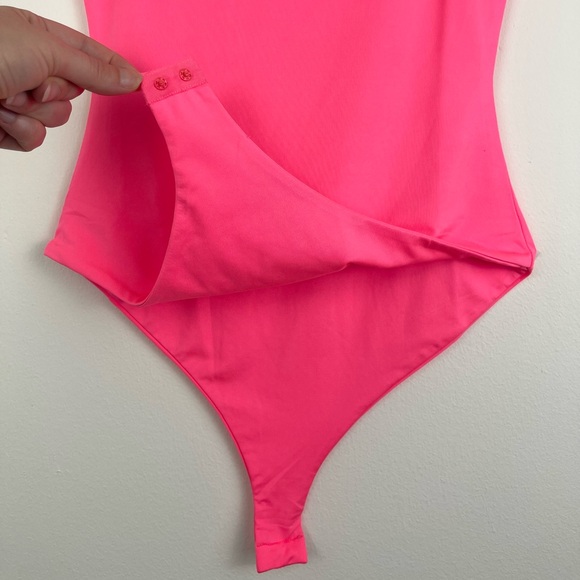 Princess Polly Neon Pink Aarush Bodysuit, Size 4 Small Lined Sleeveless Tank Top - Picture 4 of 11